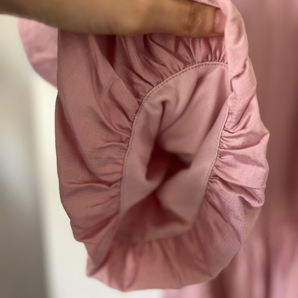 Moon River pink asymmetrical tiered minidress - Picture 6 of 13